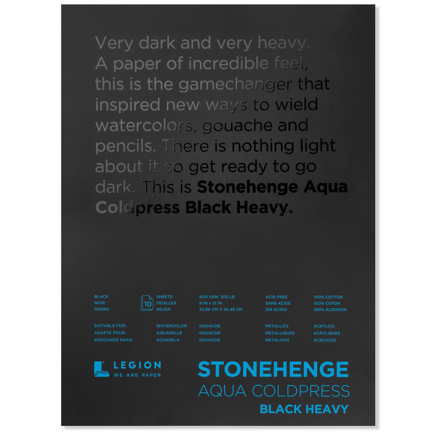 Legion Stonehenge Aqua Coldpress Black HEAVY